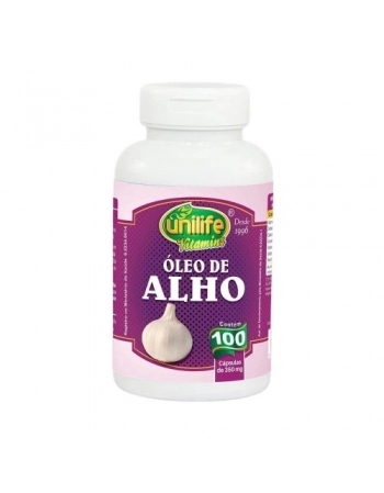 OLEO DE ALHO 350MG - 100 CAPS - UNILIFE