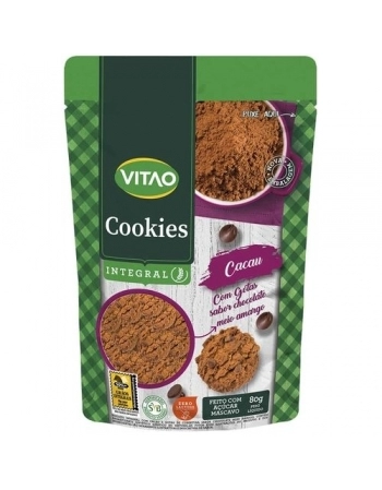 COOKIES INTEGRAL CACAU 80G -VITAO 456