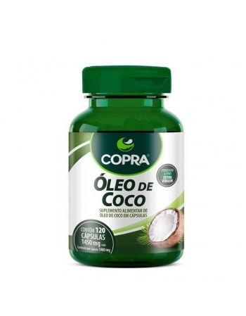 OLEO DE COCO EXTRA VIRGEM 120 CAPSULAS - COPRA