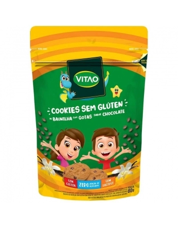 COOKIES S/ GLUTEN ZERO BAUNILHA KIDS 80G - VITAO 21132