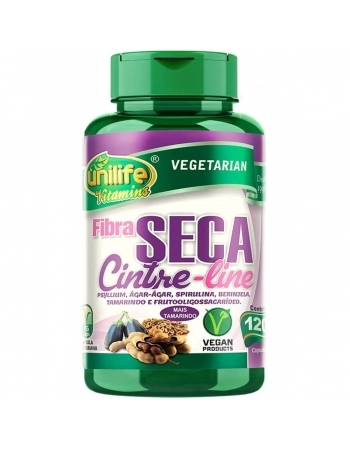 FIBRA SECA CINTURE - 120 CAPS 600MG - UNILIFE