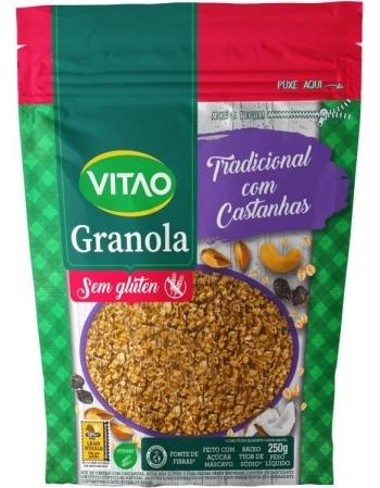 GRANOLA SEM GLUTEN TRADICIONAL 250G -VITAO 20384