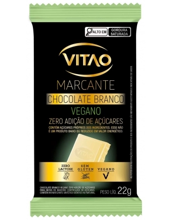 CHOCOLATE BRANCO VEGANO ZERO 22G X 24 - VITAO19186