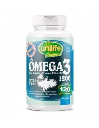 OMEGA 3 - 1200 MG 120 CAPS - UNILIFE