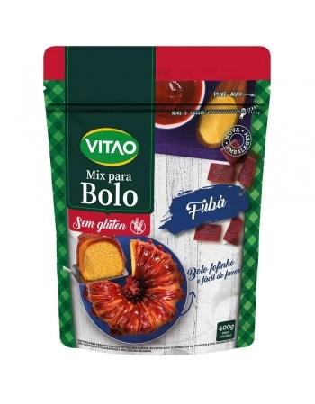 MIX BOLO SEM GLUTEN FUBA 400G -VITAO 358