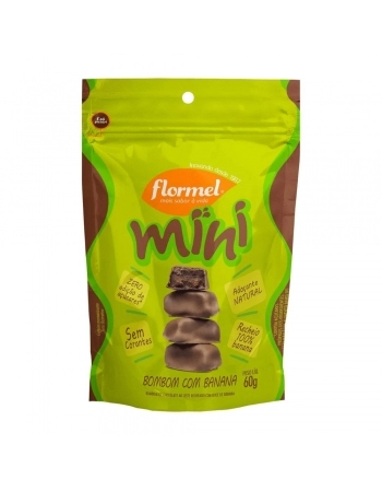 MINI BOMBOM C/ BANANA 60G- FLORMEL 13536