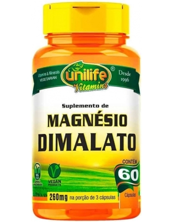 MAGNESIO DIMALATO - 60CAPS - UNILIFE