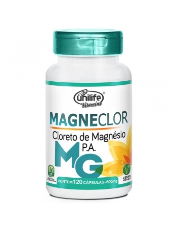 CLORETO DE MAG MAGNECLOR 600MG - 120 CAPS - UNILIFE