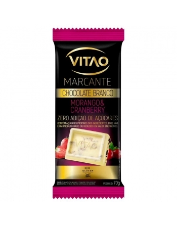 CHOCOLATE MARCANTE BRANCO ZERO MORAN CRAMB 70G - VITAO 19998