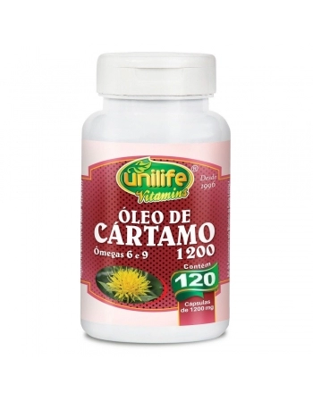 OLEO DE CARTAMO 1200MG 120 CAPS - UNILIFE