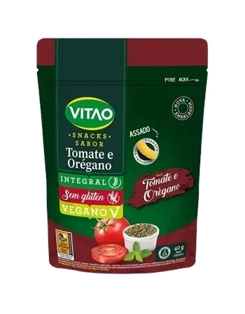 SNACK INTEGRAL TOMATE E OREGANO 40G -VITAO 403