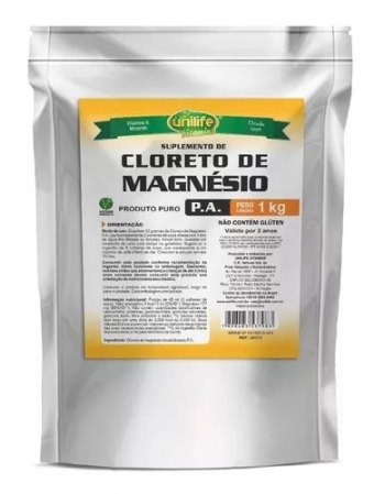 CLORETO DE MAGNESIO PA 1KG - UNILIFE