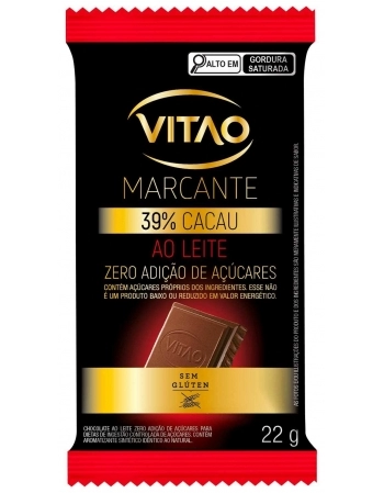 CHOCOLATE LEITE ZERO 12 X 22G - VITAO 105