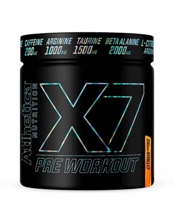 X7 PRE WORKOUT 300G CITRUS ORANGE/LEMON - ATLHETICA 23551