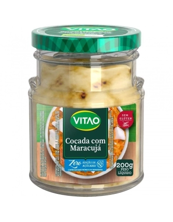 COCADA AO LEITE ZERO MARACUJA 200G -VITAO 140
