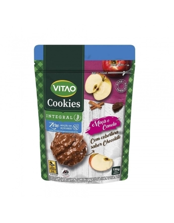 COOKIES ZERO MAÇA CANELA COB CHOCOLATE 120G -VITAO 227