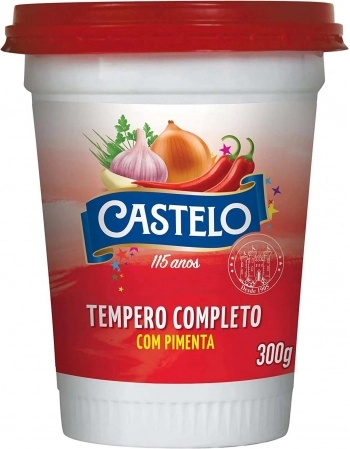 TEMPERO COMPLETO C/ PIMENTA 300G - 455.013 - CASTELO