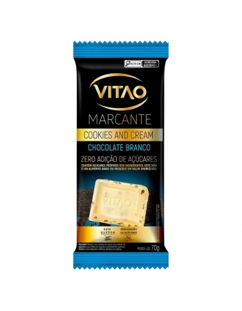 CHOCOLATE MARCANTE COOKIES CREAM ZERO 6 X 70G - VITAO 19992