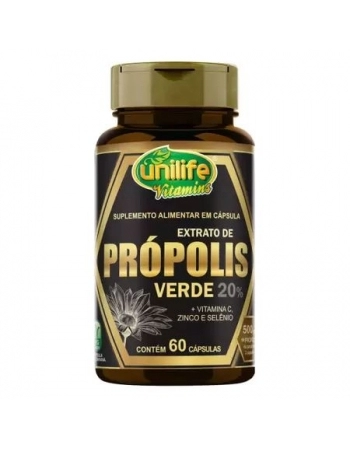PROPOLIS VERDE 500MG 60CAPS - UNILIFE