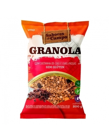 GRANOLA S/ GLUTEN SABORES DO CAMPO 200G -VITAO 34666