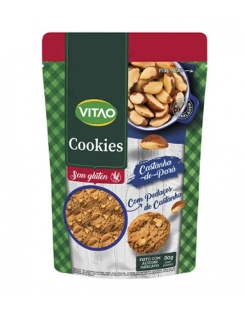 COOKIES S/ GLUTEN CASTANHA DO PARA 80G -VITAO 462