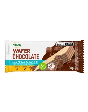 WAFER INTEGRAL CHOCOLATE ZERO 90G (4 UNID) - VITAO 34674