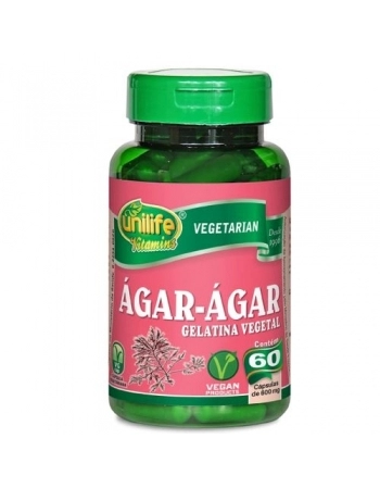 AGAR AGAR 600MG - 60 CAPS - UNILIFE