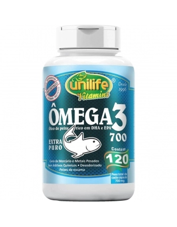 OMEGA 3 - 700 MG 120 CAPS - UNILIFE