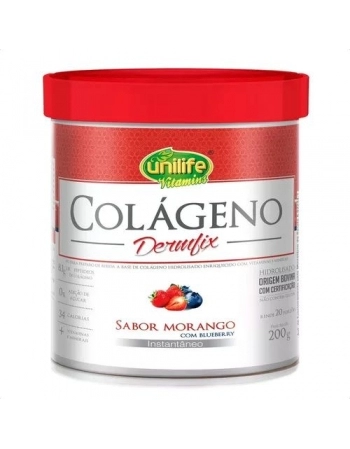 COLAGENO DERMFIX HIDR.EM PÓ MOR. C/BLUEBERRY 200G -UNILIFE